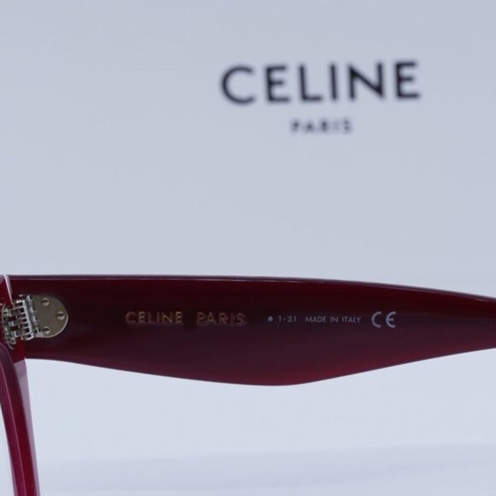 Celine CL5003IN 069 Cat Eye Eyeglasses 50mm - Burgundy - Picture 5 of 9